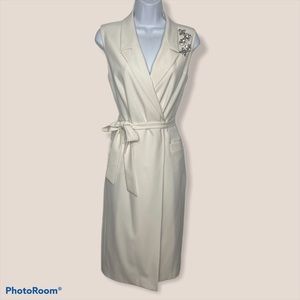 NEW Calvin Klein Blazer Dress with Jewel Collar